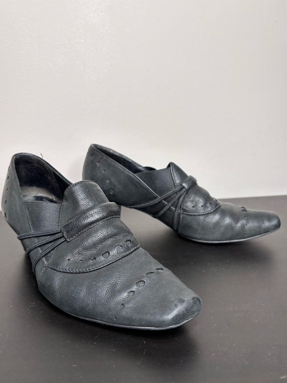 Hogl Leather Heels Booties Black Size 37 - Picture 14 of 14